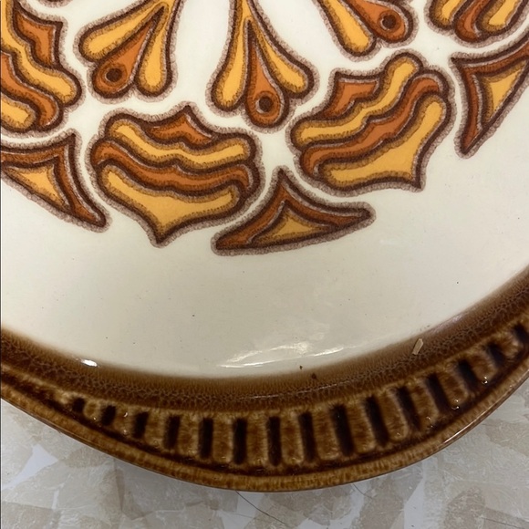 Vintage 60s 70s Ceramic Herbolheim Cake Serving Plate - Picture 4 of 7